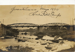 Real Photo Guantanamo Puente San Justo  1931  Edicion Medrano Y Ricardo - Cuba