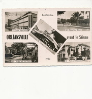 Orleansville Seisme Sept. 1954 Earthquake Avant Ecole Place Paul Robert La Rotonde Ponts Et Chaussées Art Deco - Chlef (Orléansville)