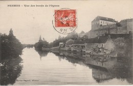 PESMES   70  HAUTE SAONE   CPA VUE DES BORDS DE L'OGNON - Pesmes