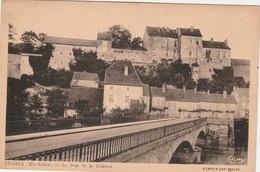 PESMES   70  HAUTE SAONE   CPA  SEPIA   CIM   LE PONT ET LE CHATEAU - Pesmes