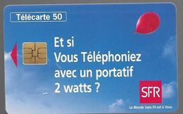 Telecarte 50 - SFR - Portatif 2 Watts - Opérateurs Télécom