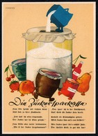 C0726 - TOP Zucker Sparkasse Werbung Werbekarte Eggers Künstlerkarte Reichsausschuß Für Volkswirtschaftliche Aufklärung - Advertising