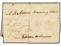 COLOMBIA. 1801 (6 Enero). SAN JOSE DE CUCUTA A CACOTA DE SUNAIA. Carta Completa Con Texto, Marca S. JOSE ... DE CUCUTA Y - Other & Unclassified