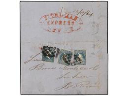 ANTILLAS DANESAS. 1864 (Dec. 23). Cover From ST. THOMAS To SAN JUAN (Puerto Rico) With Oval ST. THOMAS / EXPRESS / OFFIC - Andere & Zonder Classificatie