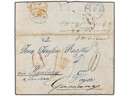 ALEMANIA ANTIGUOS ESTADOS: SCHLESWIG-HOLSTEIN. 1855 (May 15). Incoming Mail From HONDURAS. Entire Letter Written From SA - Sonstige & Ohne Zuordnung