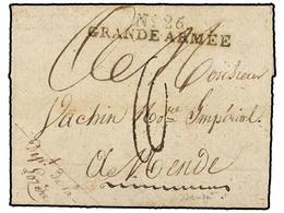 ALEJANDRIA. 1807 (June 2). AU CAMP IMPERIAL DE VINKINSTIN To FRANCE. Entire Letter From A French Soldier. With Nº 26/GRA - Altri & Non Classificati
