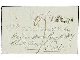 MAURICIO. 1809 (Mars 2). ILE DE FRANCE. PORT NAPOLEON To PARIS. Entire Letter With COLONIES PAR/BORDEAUX Entry Mark (Sal - Other & Unclassified