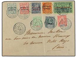 NUEVAS HEBRIDAS. 1908. PORT VILA To FRANCE. Mixed Franking With New Caledonia And French And British Stamps. - Sonstige & Ohne Zuordnung