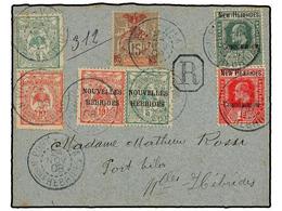 NUEVAS HEBRIDAS. 1908. PORT VILA To NEW HEBRIDES. Mixed Franking With French New Caledonian Stamps And French And Britis - Autres & Non Classés