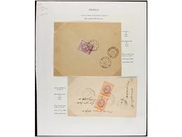 IRAN. 1910-11. Forty Nine Covers, Diverse Franings (see Web). - Andere & Zonder Classificatie