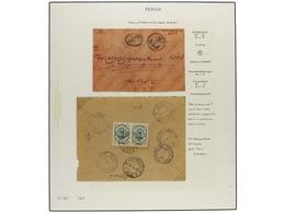 IRAN. 1911-21 Issue. Nine Covers With POSTAGE DUE Markings. Interesting Group. (See Web). - Other & Unclassified