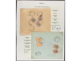 IRAN. 1921-22. Twenty Two Covers Diverse Frankings (see Web). - Sonstige & Ohne Zuordnung