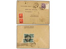 ITALIA: EGEO (Colonia Italiana). Sa.6 (2), 9. 1946 (28-VI). RHODAS A MILANO (Italia). Franqueada Con Sellos Británicos H - Andere & Zonder Classificatie