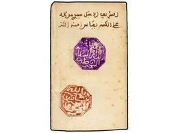 MARRUECOS. (1900 CA.). CASABLANCA A FEZ. Envuelta Con Marca Octogonal De CASABLANCA En Violeta Y Octogonal De FEZ En Roj - Andere & Zonder Classificatie