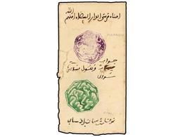 MARRUECOS. (1900 CA.). MARRAKECH A RABAT. Envuelta, Marca Octogonal De MARRAKECH En Violeta Y Octogonal De RABAT En Verd - Otros & Sin Clasificación