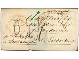 INDIA HOLANDESA. 1846. DJOCJAKARTA To HOLLAND. Folded Letter (part Of Back Missing) With Oval FRANCO/DJOCJAKARTA, Rated  - Sonstige & Ohne Zuordnung