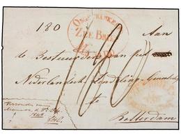INDIA HOLANDESA. 1848. MANADO To HOLLAND. Oval ONGEFRANKEED/ZEE BRIEF/MANADO. - Otros & Sin Clasificación