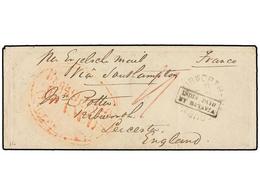 INDIA HOLANDESA. 1864. PROBOLINGG To ENGLAND. Envelope With Oval PROBOLINGG/FRANCO Mark And The Rare INDIA PAID/BY BATAV - Sonstige & Ohne Zuordnung