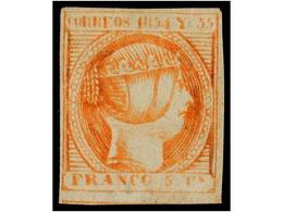 (*) FILIPINAS. Ed.1. 5 Cuartos Naranja. Color Intenso, Sello Rarísimo En Nuevo. MAGNÍFICO. Cert. COMEX. Cat. 2.625€. - Sonstige & Ohne Zuordnung