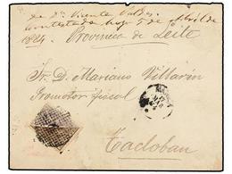 FILIPINAS. Ed.59, 66. 1884. MANILA A TACLOBAN (Provincia De Leite). Sobre Circulado Con Sellos De 2 4/8 Ctvos. Azul Y 25 - Other & Unclassified