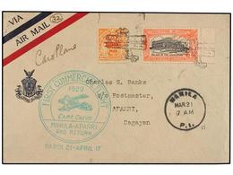 FILIPINAS. 1929 (21 Marzo). AIR MAIL. MANILA A APARRI Y Vuelta A MANILA. 4 Ctvos Y 12 Ctvos., Vuelo Especial Realizado P - Other & Unclassified