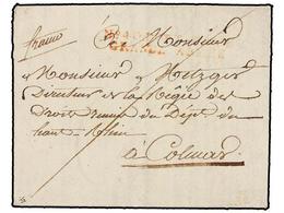 POLONIA. 1807 (March 9). POSEN (Poland) To FRANCE. Entire Letter Nº 40 PORT PAYE/GRANDE ARMEE In Red. VERY RARE. - Other & Unclassified