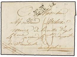 POLONIA. 1808 (June 4). GOLDBERG (today ZLOTORYJA, Poland) To FRANCE. Entire Letter With Nº 30 GRANDE ARMEE Mark. - Otros & Sin Clasificación