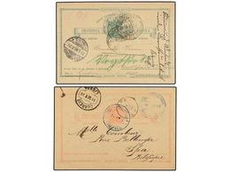 ANGOLA. 1896-98. (2) Dos Enteros Postales De 20 Reis Y 30 Reis Usados Desde NODUI? Y CAYO?. - Otros & Sin Clasificación