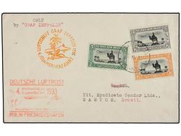 ZEPPELIN. 1933. BRITISH SUDAN. SIDI-HALFA To BRAZIL. Envelope Sent Via GRAF ZEPPELIN By The IV SUDAMERIKAFAHRT. Special  - Other & Unclassified