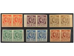 * HAITI. Sc.1/6. 1881. SERIE COMPLETA En Parejas, Goma Original, Colores Frescos. - Other & Unclassified