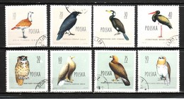 POLOGNE / SERIE DE 8 TIMBRES OISEAUX - Collections, Lots & Series