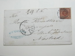 Brief  Mit Nummernstempel  Aus Kopenhagen - Lettres & Documents