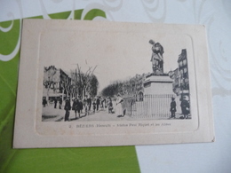 CPA 34 Hérault Béziers Statue Paul Riquet - Beziers