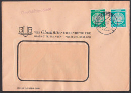 Glashütte Sachsen GUB 1959 VEB Glashütter Uhrenbetriebe, Dienstpost Geschäftspapiere, Watch, Uhr - Covers