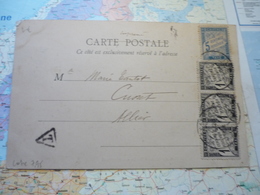 Carte Postale Postée Le 17 Janvier 1904  Affranchie à 1 C ( Imprimé) Taxée 8 C - 1859-1959 Brieven & Documenten