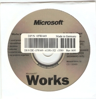 CD Microsoft Works 7.0 In English - Word Processing - OEM - CD