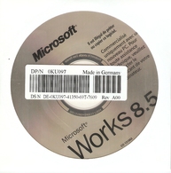 CD Microsoft Works 8.5 En Français - Traitement De Texte - OEM - CD