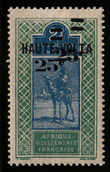 HAUTE-VOLTA - N° 33a * - MEHARISTE - 25c/2F - "DOUBLE SURCHARGE DE LA VALEUR". - Unused Stamps
