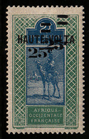 HAUTE-VOLTA - N° 33a * - MEHARISTE - 25c/2F - "DOUBLE SURCHARGE DE LA VALEUR". - Ungebraucht