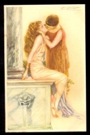 Mauzan - Woman And Man Kissing / Not Circulated Postcard, 2 Scans - Mauzan, L.A.
