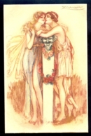 Mauzan - Woman And Man Kissing / 248-2 / Not Circulated Postcard, 2 Scans - Mauzan, L.A.