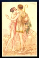 Mauzan - Woman And Man Kissing / 248-6 / Not Circulated Postcard, 2 Scans - Mauzan, L.A.
