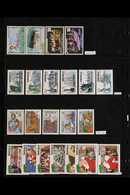 BRITISH WEST INDIES NEVER HINGED MINT COLLECTION. Late 1960's To 1990's All Different Stamps & Mini-sheets On Stock Page - Other & Unclassified