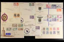 THE RHODESIAS FIRST DAY COVERS - Group Incl. (following All On Illustrated Envelopes) Northern Rhodesia 1949 UPU, 1953 R - Other & Unclassified