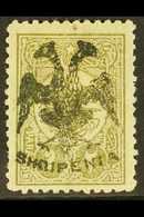 1913 2pa Olive Green Overprinted "Eagle" In Black, SG 3 (Mi 3), Fresh Mint, Couple Nibbed Perfs At Left. For More Images - Albanië