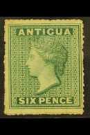 1863-67 6d Green, Watermark Small Star, Rough Perf 14-16, SG 8, Fine Unused Without Gum. For More Images, Please Visit H - Altri & Non Classificati