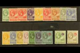 1921-29 Watermark Multi Script CA Complete Set, SG 62/80, Mint, The ½d With Thin, But Most Others Fine Incl The 2s6d, 3s - Other & Unclassified