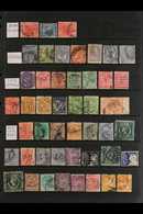 COMMERCIAL PERFINS 1880's-1900's Fascinating Collection Of Used Stamps With Various Private COMMERCIAL PERFINS (no Offic - Autres & Non Classés