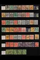 OFFICIAL PERFINS 1900's Interesting Collection Of Used Stamps Of Australian States With Various Official PERFINS Present - Otros & Sin Clasificación