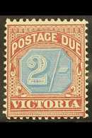 VICTORIA POSTAGE DUE. 1890-94 2s Dull Blue & Brown Lake, SG D9, Fine Mint For More Images, Please Visit Http://www.sanda - Sonstige & Ohne Zuordnung